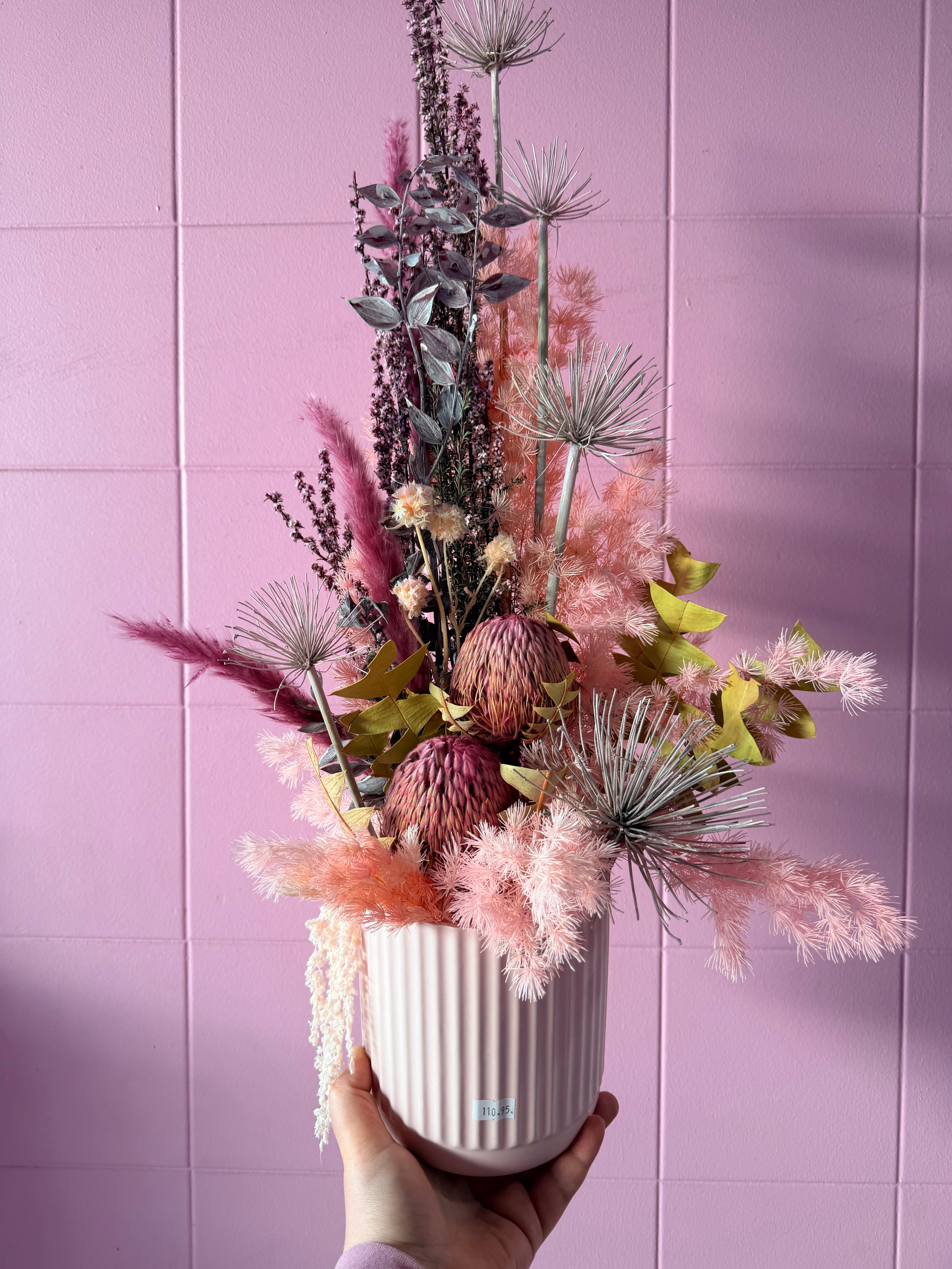 Strawberries & Cream Dried Arrangement