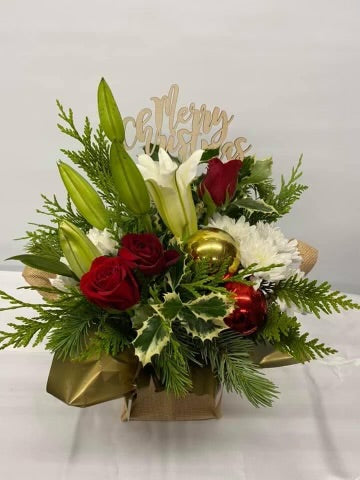 Rudolph the heshen bag arrangment