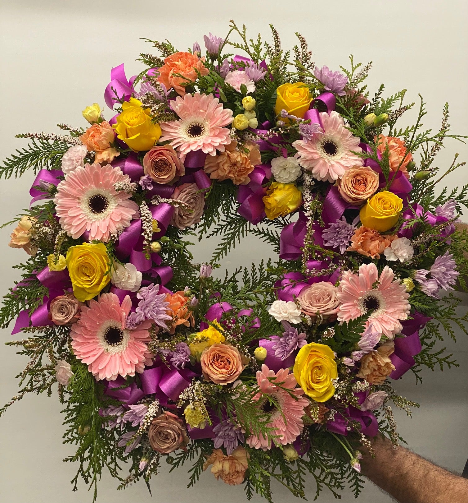 Wreath sympathy tribute 002